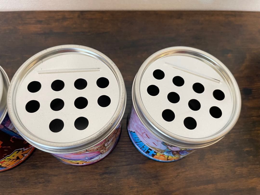 希少品　4点セット　丸型缶灰皿　聖闘士星矢　はいざら　SAINT SEIYA