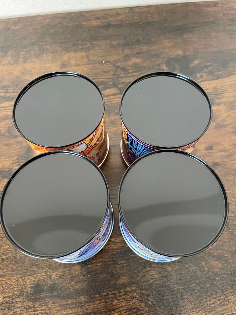 希少品　4点セット　丸型缶灰皿　聖闘士星矢　はいざら　SAINT SEIYA