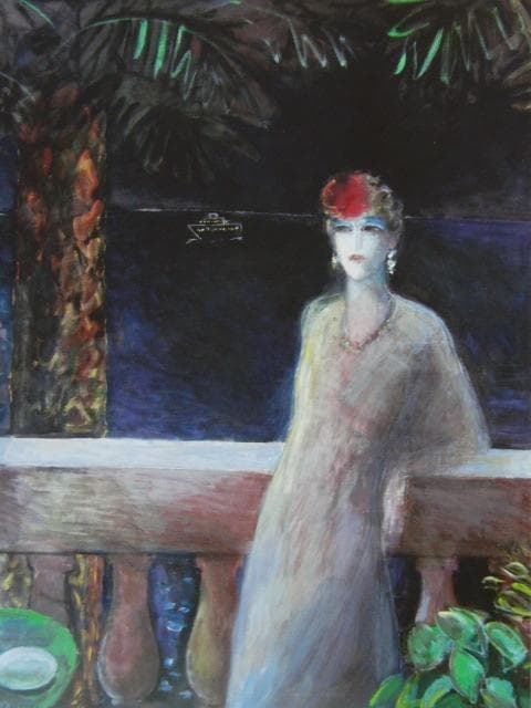 カシニョール（Cassigneul）、夜、希少な画集より、新品高級額