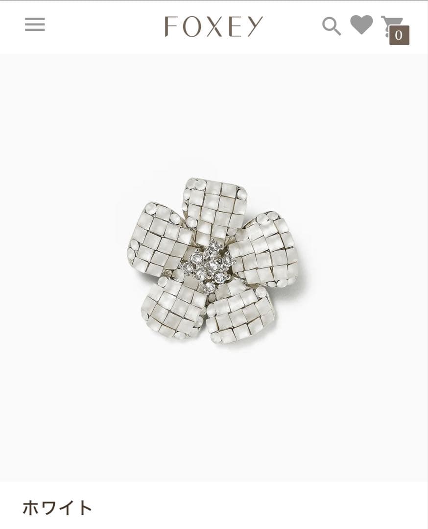 FOXEY フォクシー ⭐︎ BROOCH \"FLEUR\" 定番ブローチ