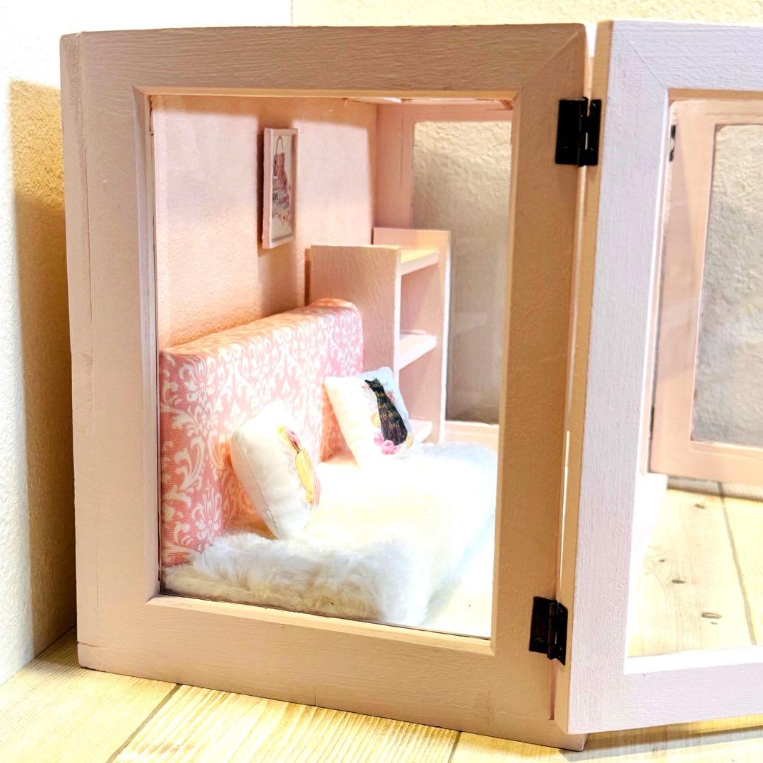 黒ゆう♡ドールキャビネット♡ベッド ドールハウス