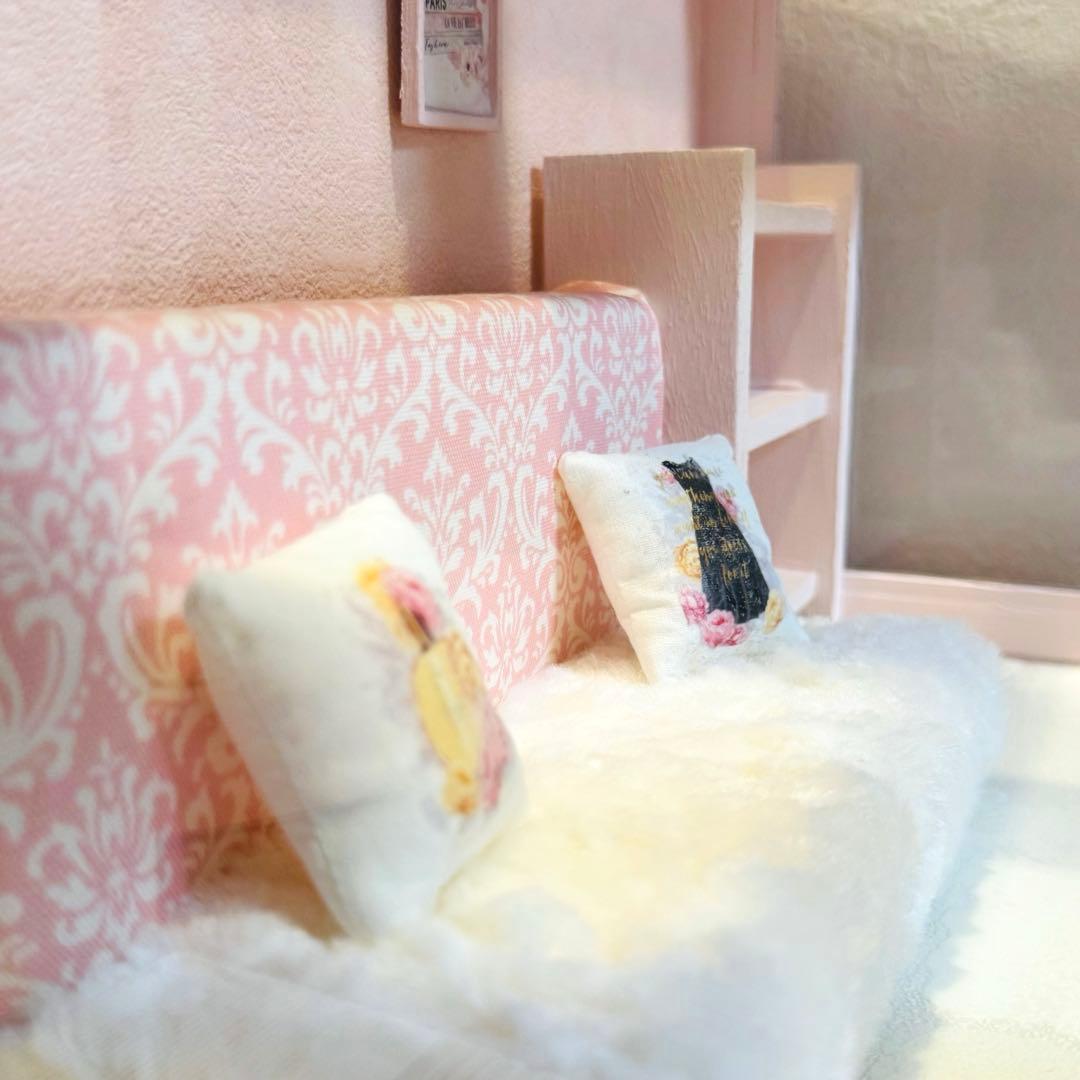 黒ゆう♡ドールキャビネット♡ベッド ドールハウス