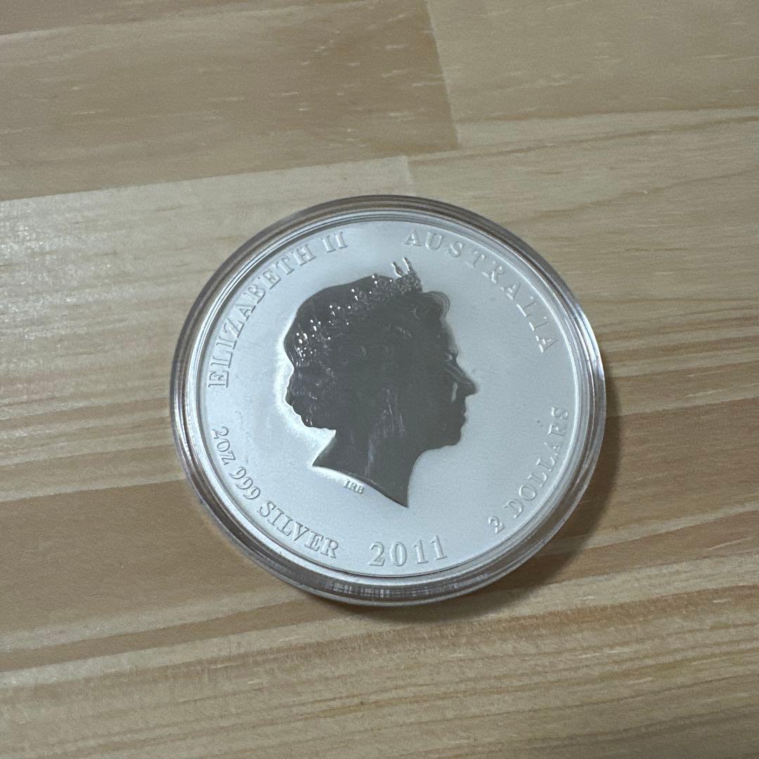2011年 オーストラリア 銀貨 ウサギ 2oz