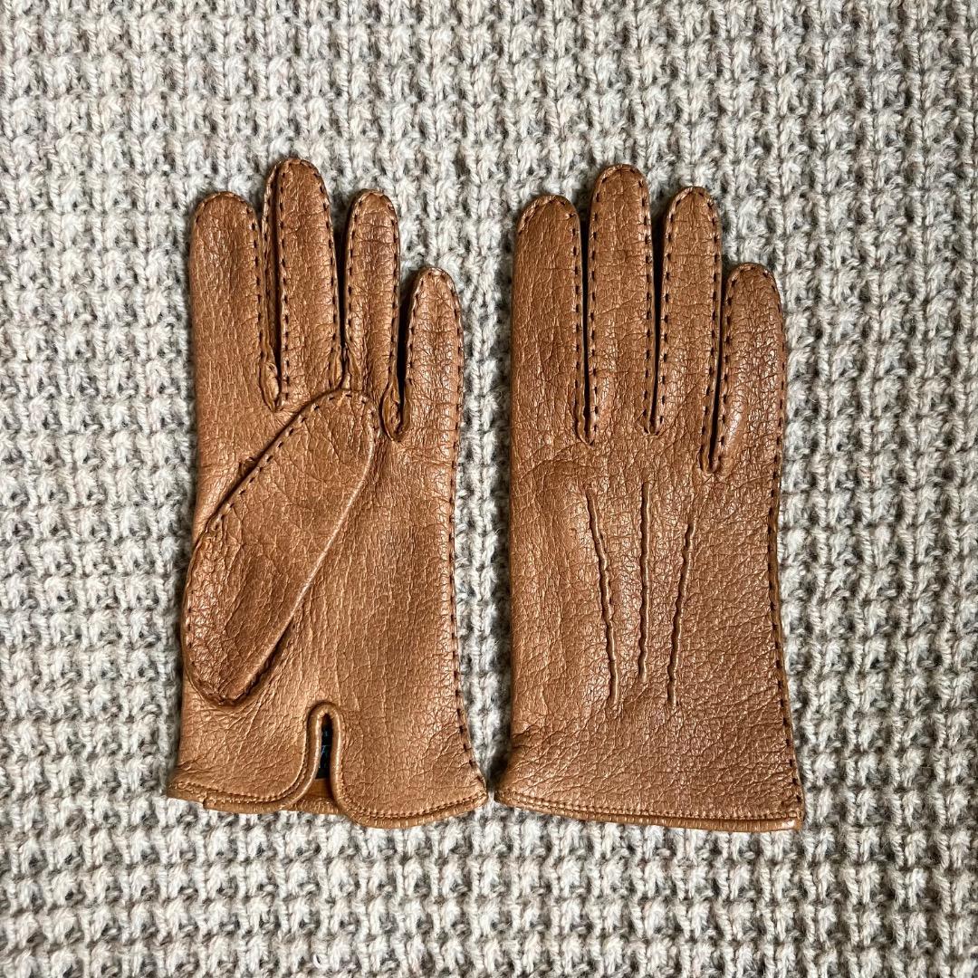 新品　ペッカリー　グローブ　英国製　7ハーフ　Dent Fownes 革　手袋