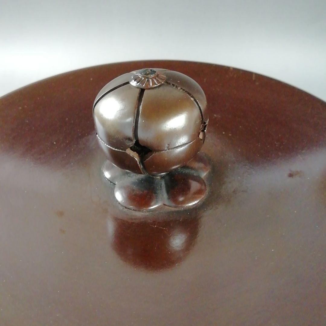 Ｗ１３２　茶釜　『松地紋　筒釜』『釜師　須藤浄義』『鉄釜』　共箱　茶道具