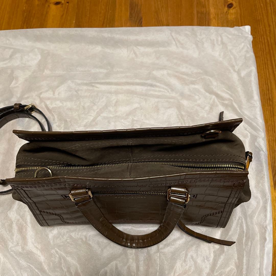 MARC JACOBS 2wayバック、レザー茶系バック、ショルダーバック、