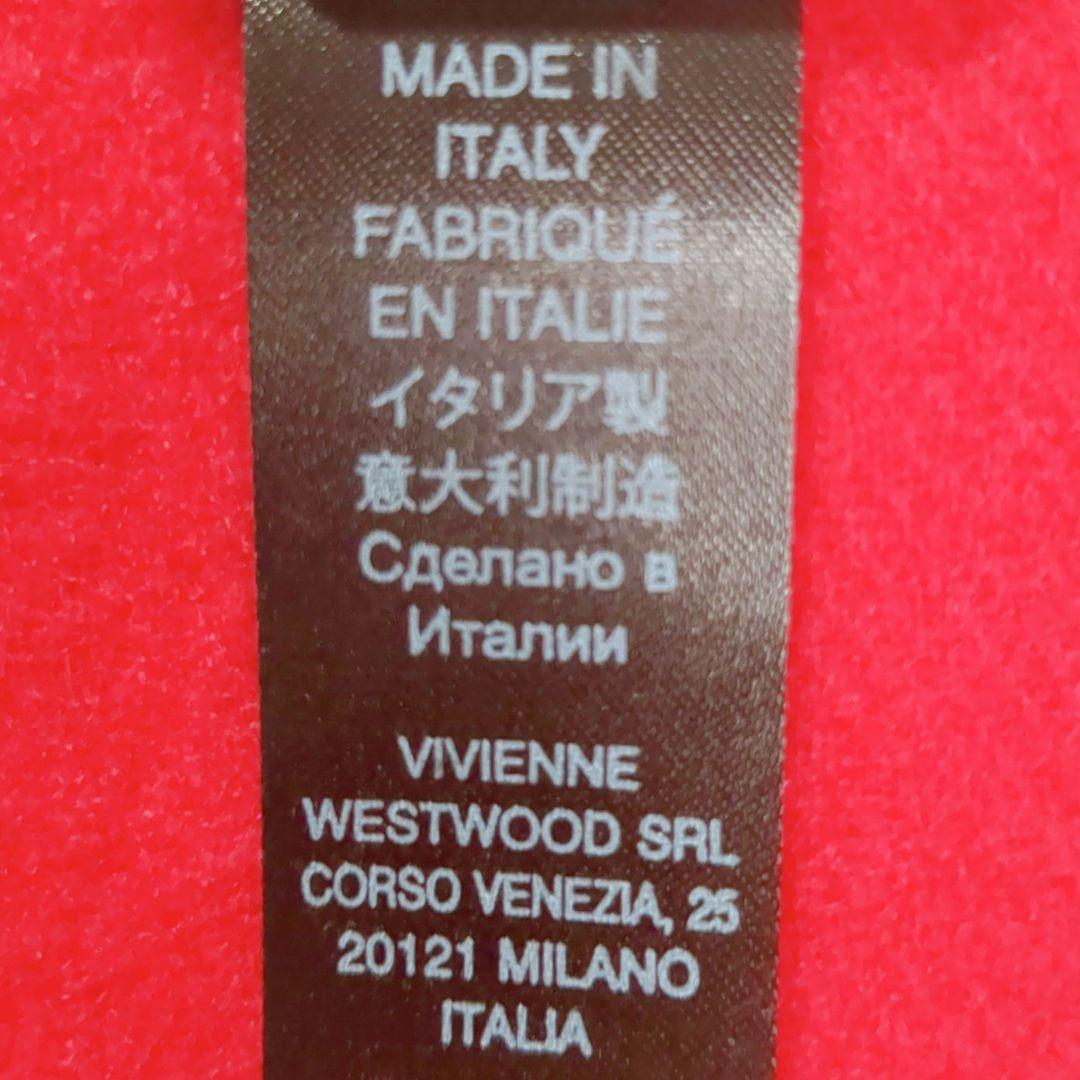 新品 Vivienne Westwood ウールマフラー イタリア製 赤