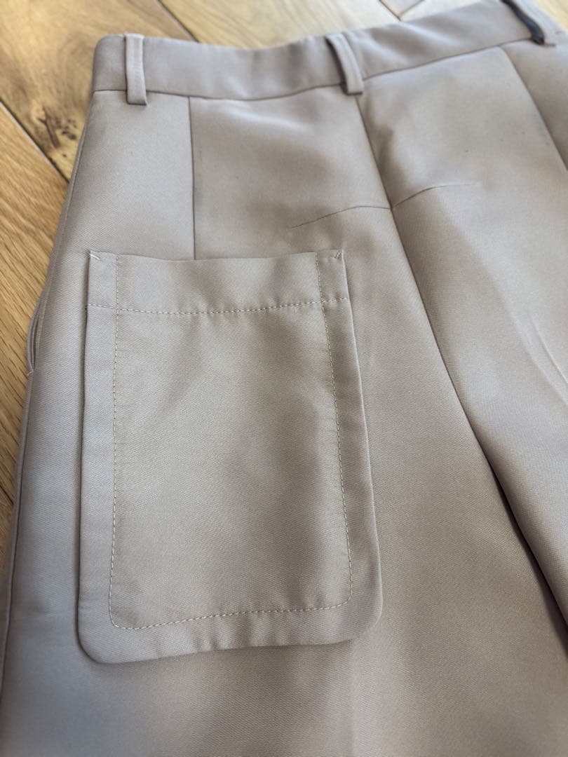 JIL SANDAR ベージュ ワイドレッグキュロット