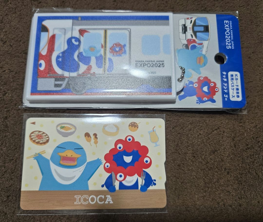 ア*ハ様 【会場限定】ミャクミャク×イコちゃんICOCA・パスケースのセット記念