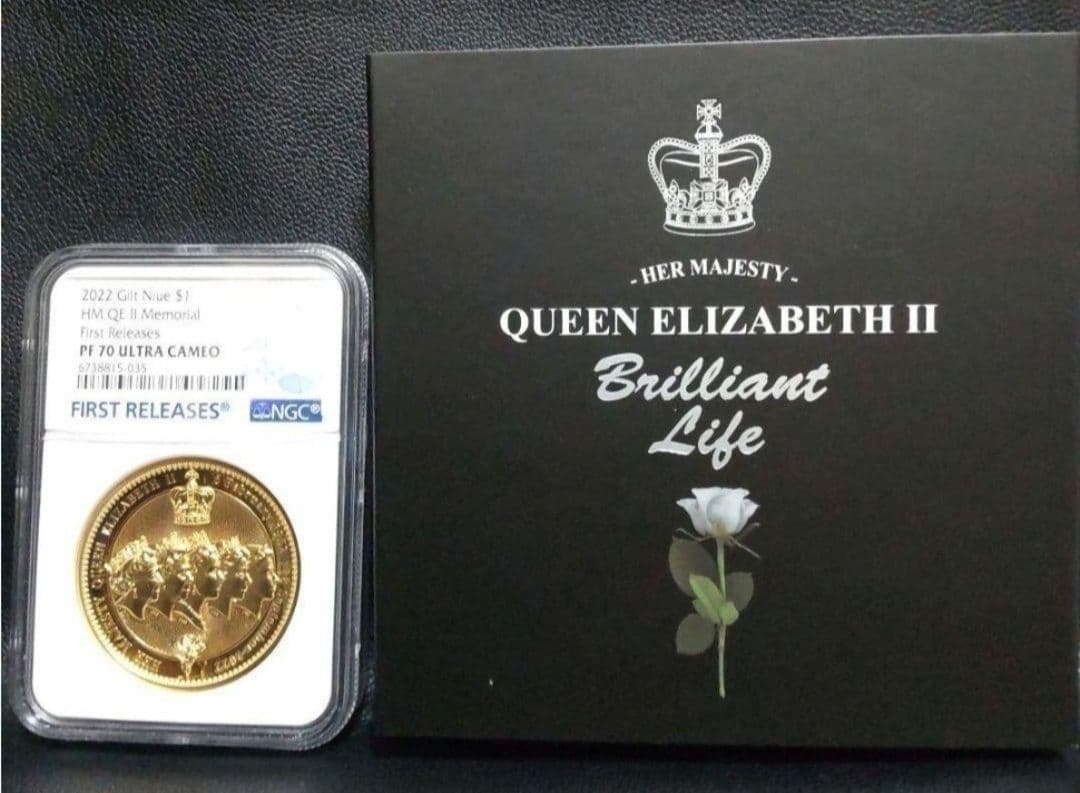 【最高鑑定】2022年 エリザベス2世追悼記念 FR NGC PF70UC レア