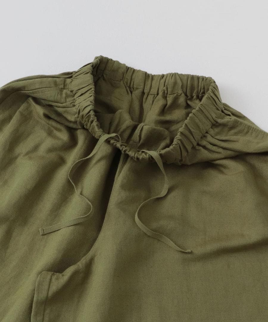 2025 春夏新作 かぐれ kagure リネンレーヨンワイドギャザーパンツ＊Y