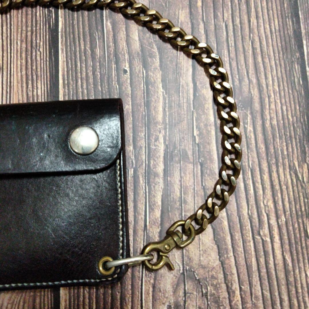 トラッカーウォレット ウォレットチェーン ブラックレザー