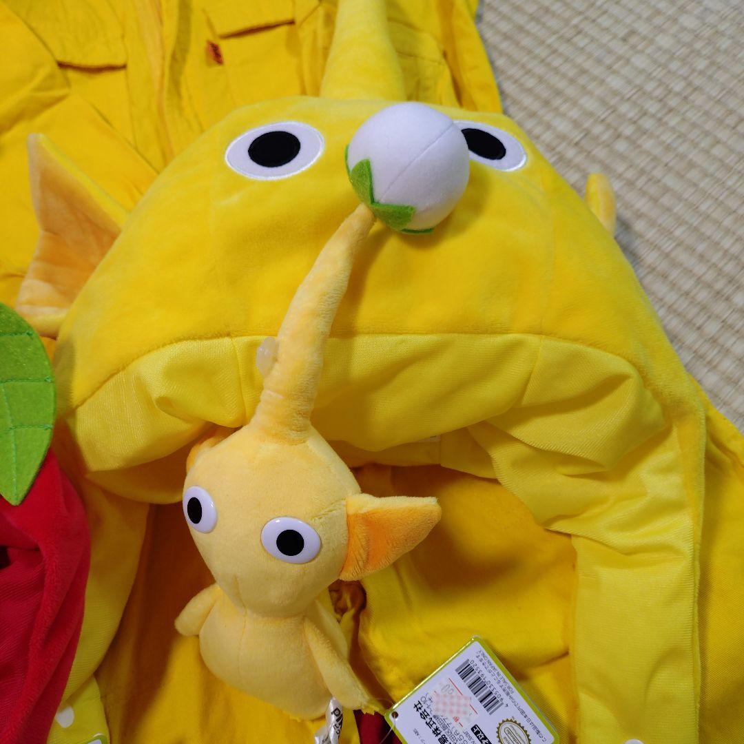 ピクミンなりきり、帽子とオーバーオールセット 130cm、120 ３点セット