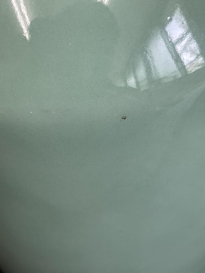 板谷波山？　青磁花入　共箱　３３７