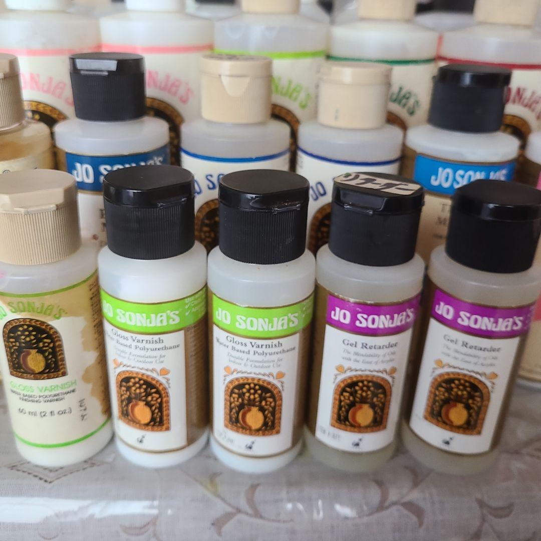 Jo Sonja's トールペイント　アクリルメディウム他28本セット+おまけ