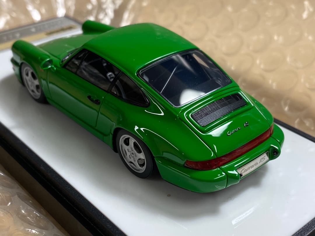 【新品同様】メイクアップ 1/43 ポルシェ964 カレラRS CS 緑