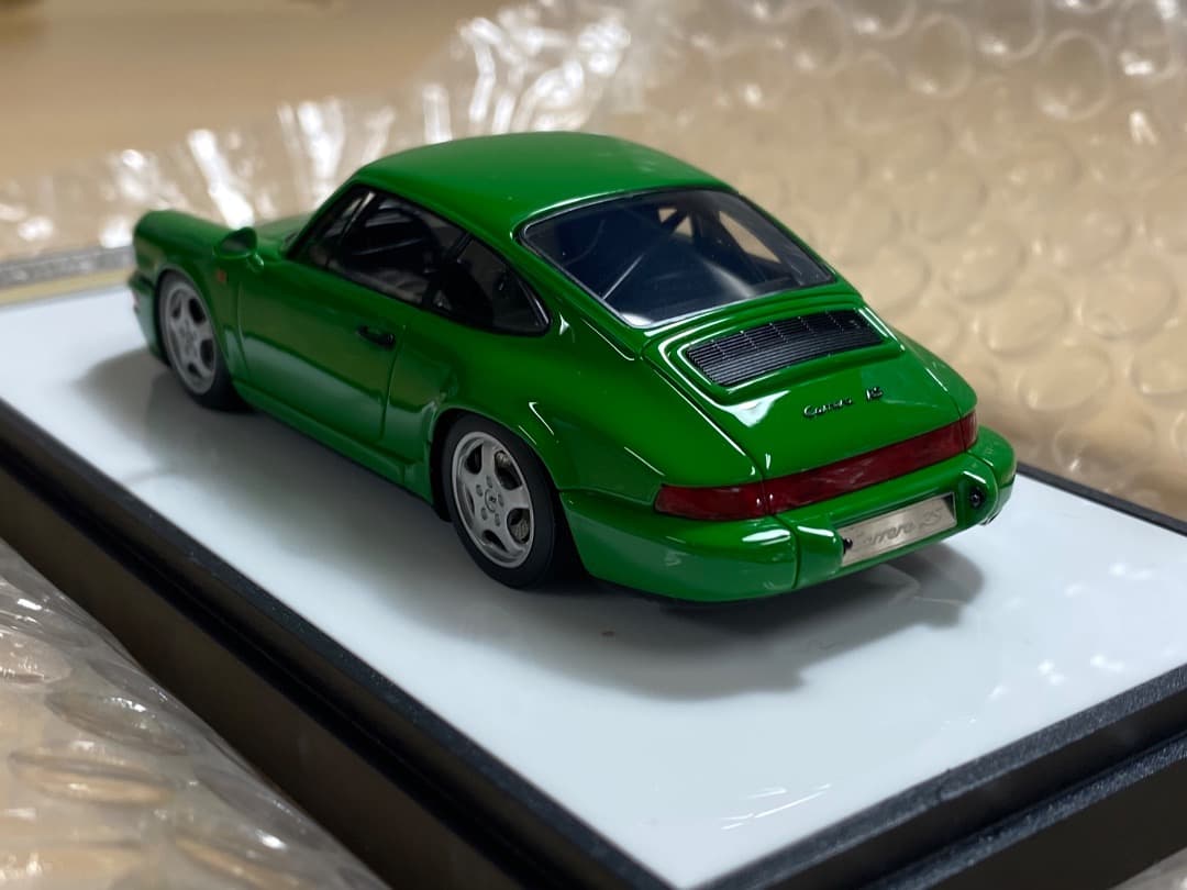 【新品同様】メイクアップ 1/43 ポルシェ964 カレラRS CS 緑