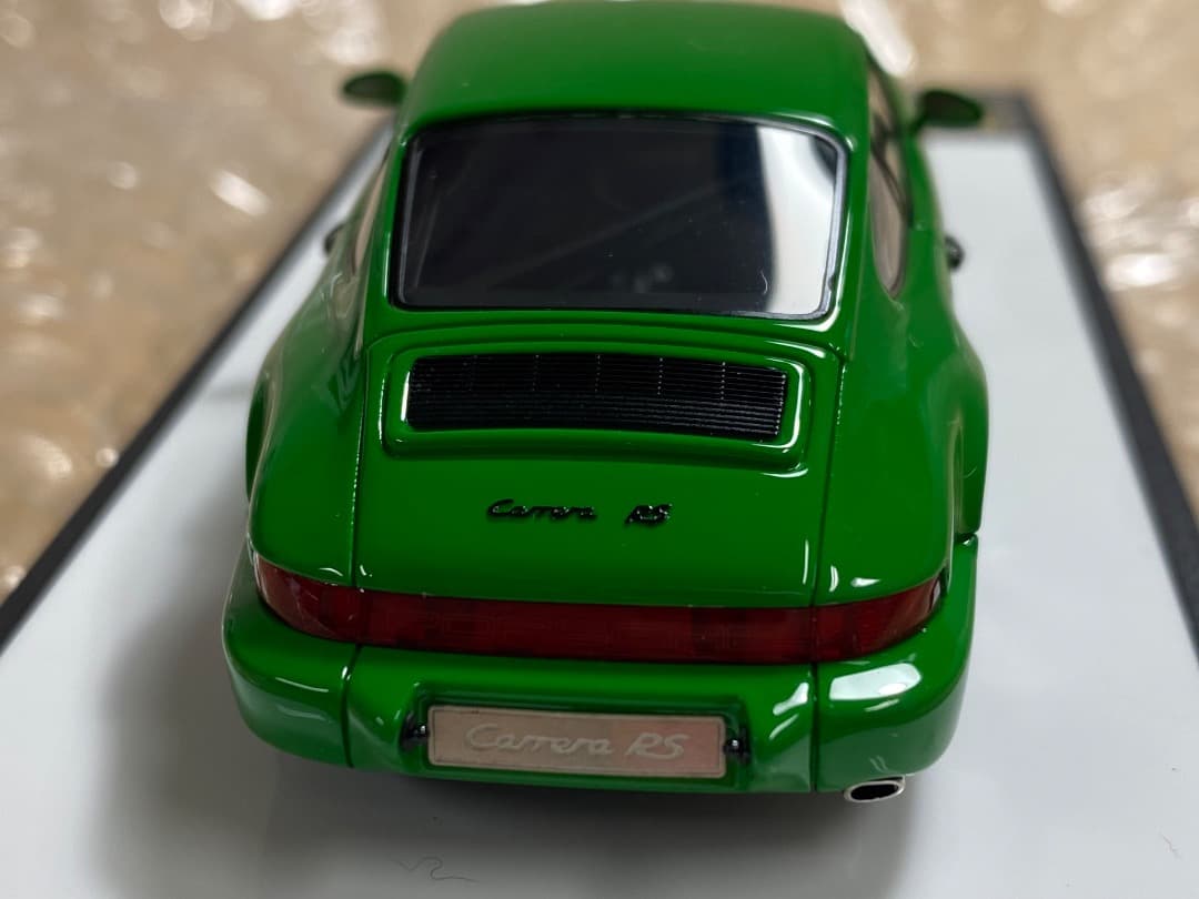 【新品同様】メイクアップ 1/43 ポルシェ964 カレラRS CS 緑
