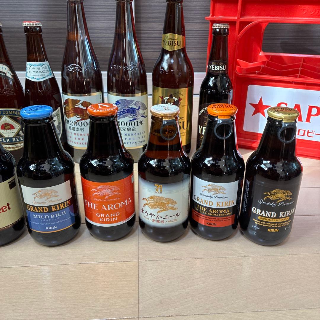 昭和レトロなビールの置物セット専用ケース付き