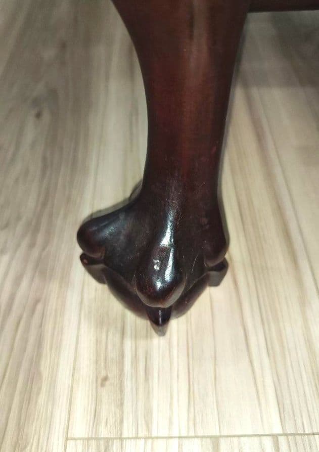 残り2脚　希少骨董　 大理石インレイ椅子　玉座　宮廷　紅木　紫檀黒檀花梨李朝　③