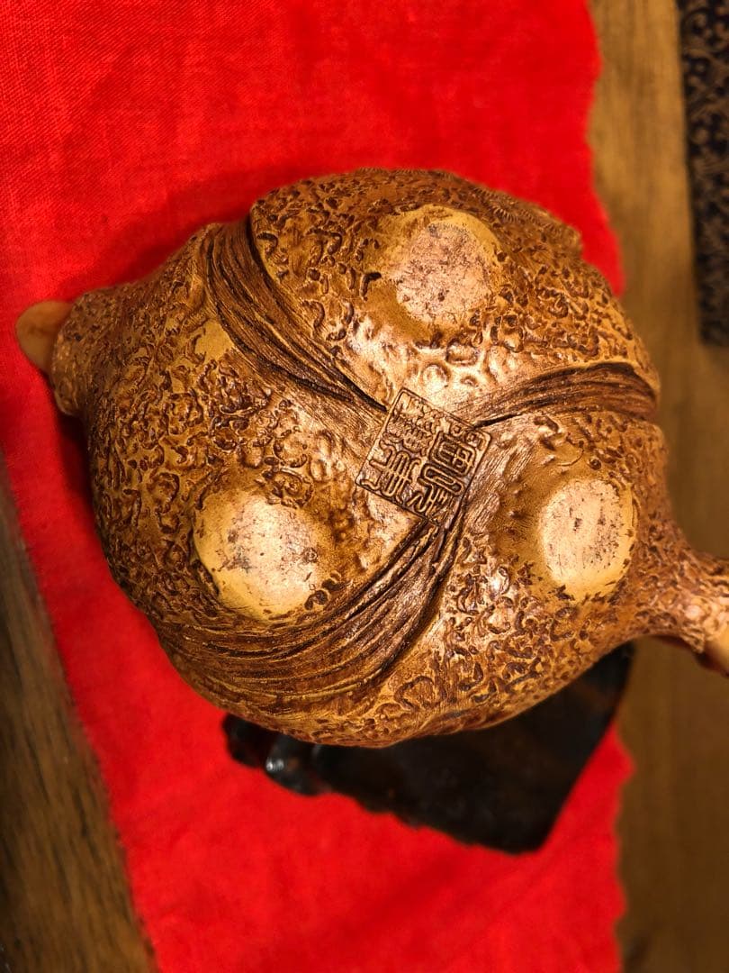 中国宜興猴段泥壺