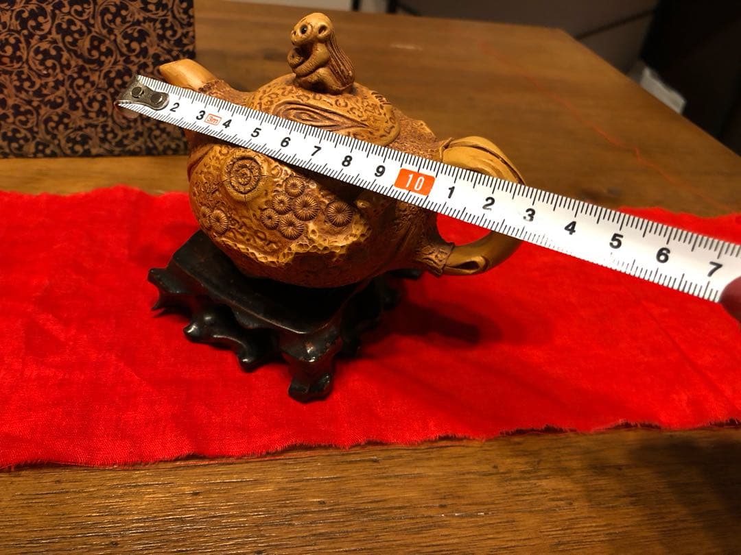 中国宜興猴段泥壺