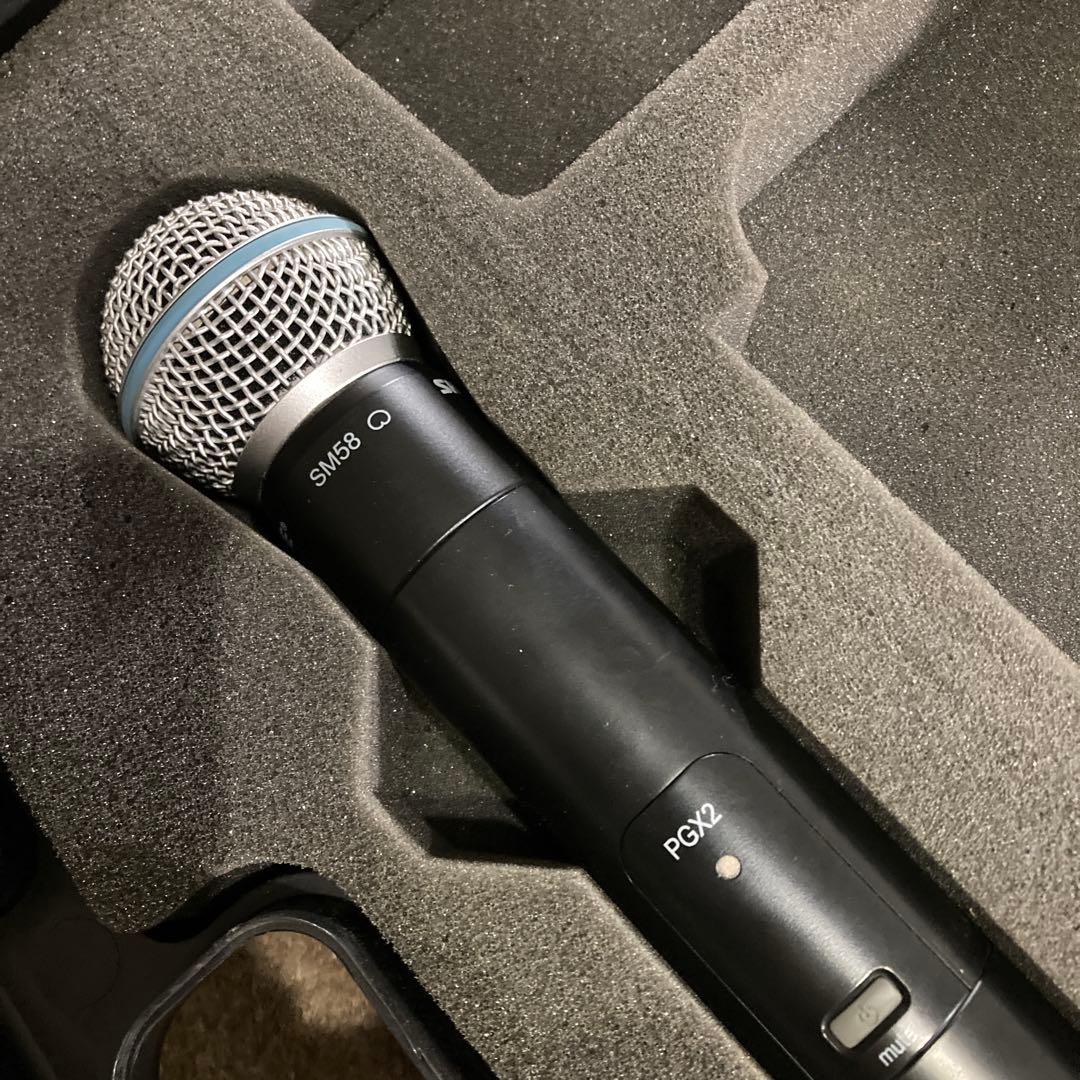 オ*ー様 ジャンク SHURE PGX2 PGX4 SM58 ワイヤレスシステム