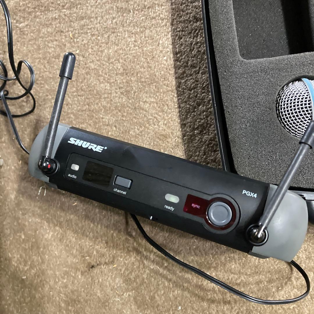 オ*ー様 ジャンク SHURE PGX2 PGX4 SM58 ワイヤレスシステム