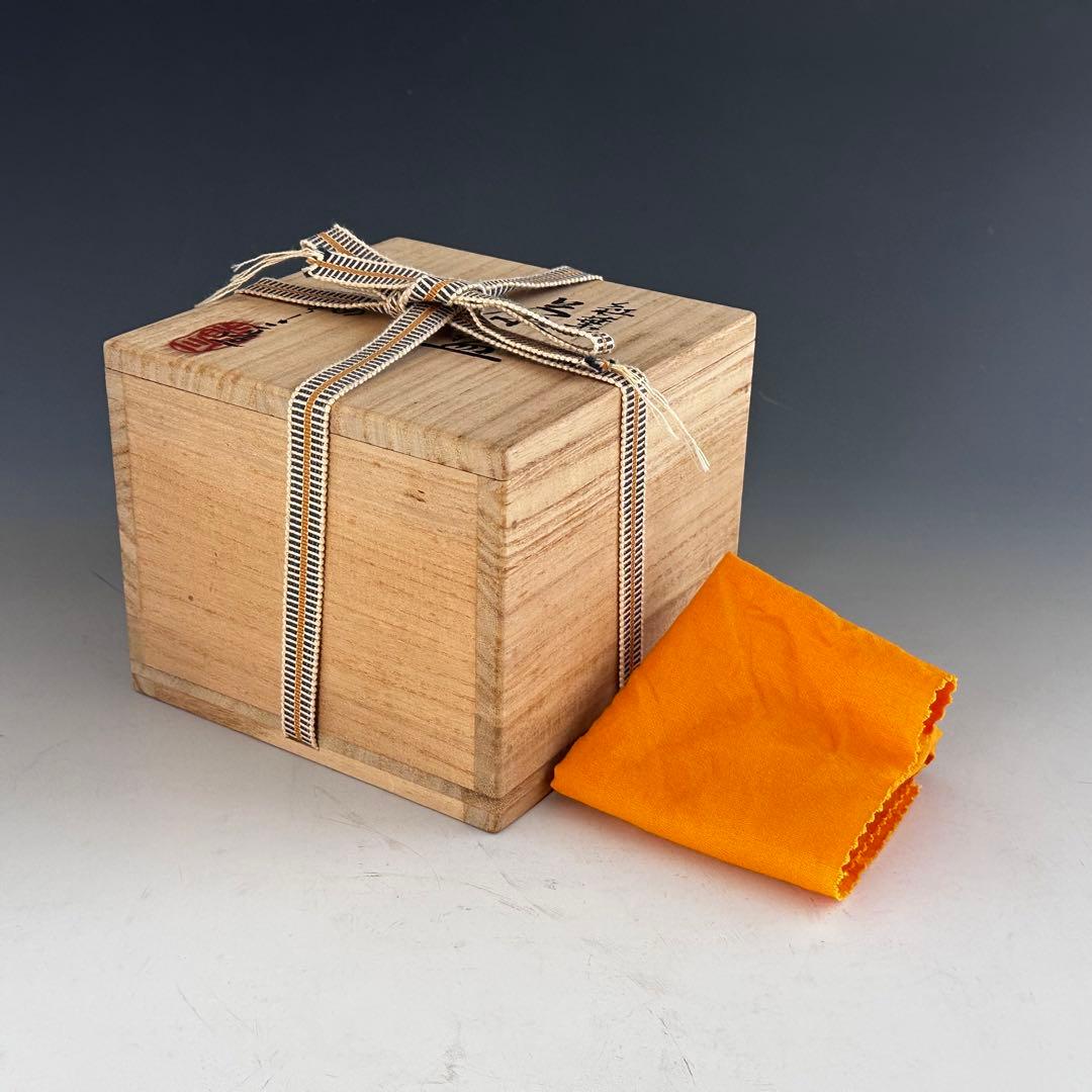 茶道具　紅葉絵　茶碗　浅見与し三　共箱　京焼　陶芸　色絵　秋　茶会