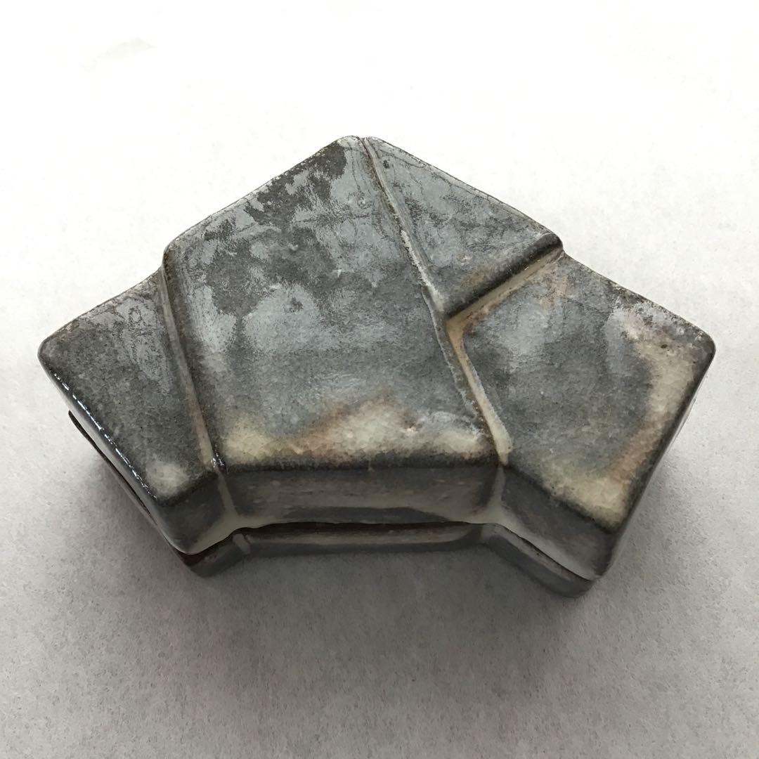 茶道具　萩焼「結文」　香合　田原陶兵衛作　栞　共箱　S79KG