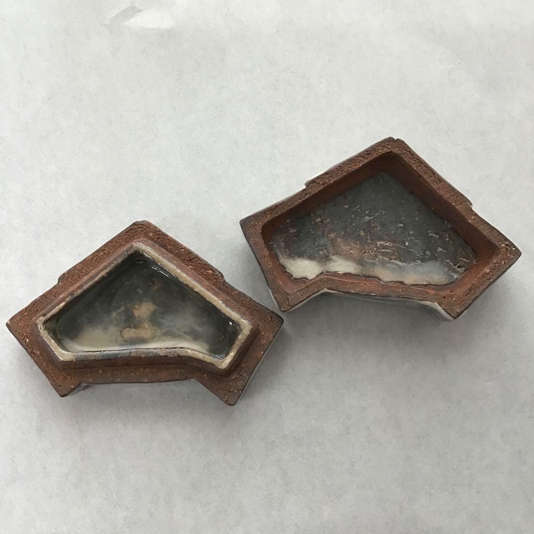 茶道具　萩焼「結文」　香合　田原陶兵衛作　栞　共箱　S79KG