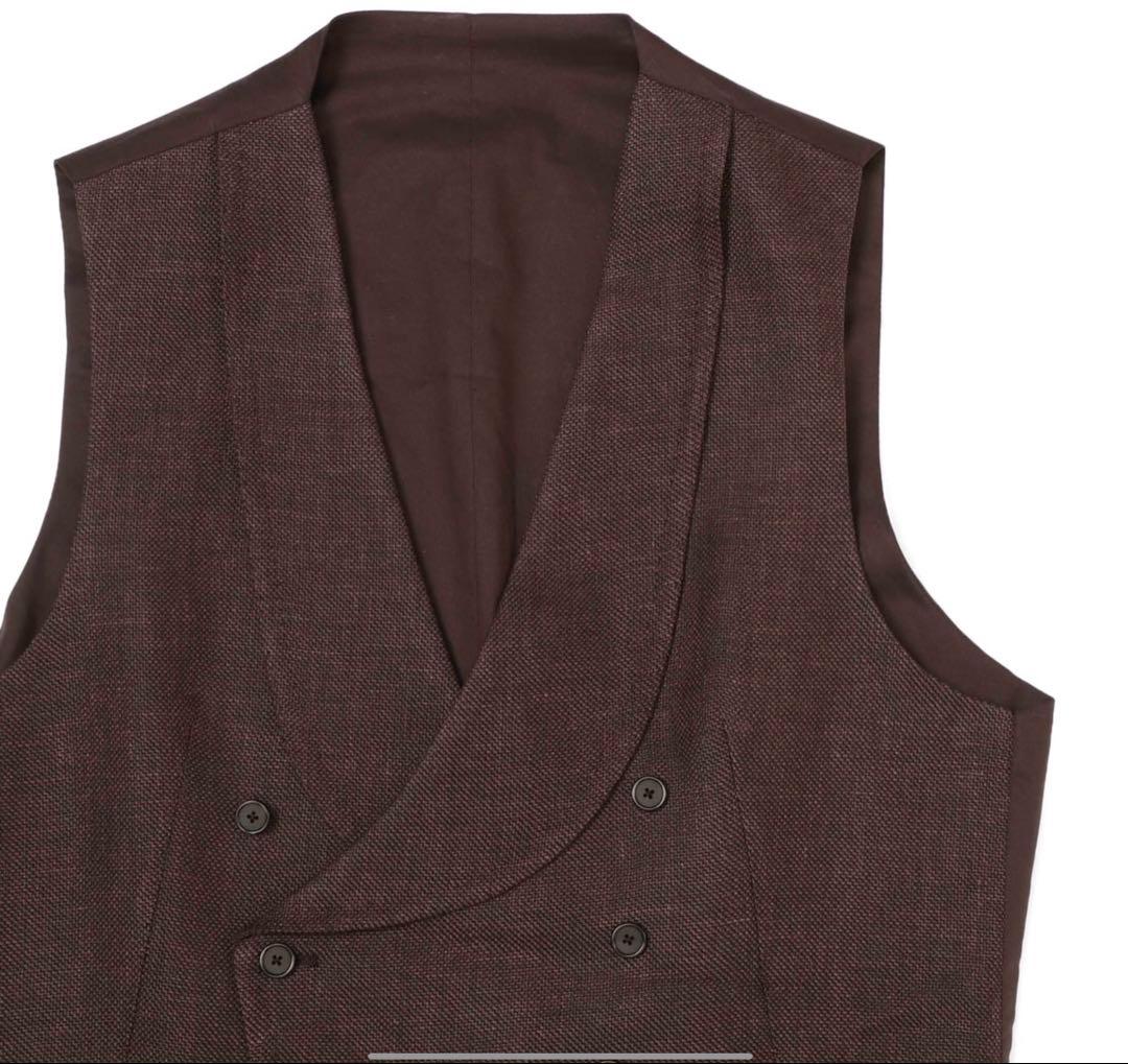 【未使用級】タリアトーレ TAGLIATORE ジレ ブラウンSize48