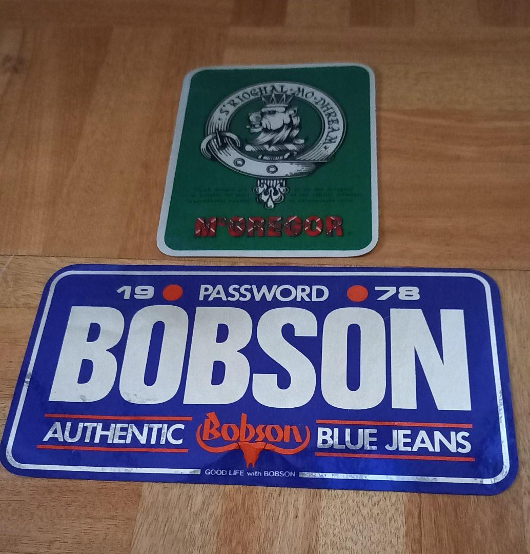 ステッカー　Levi's、BOBSON、McGREGOR、RIVAX