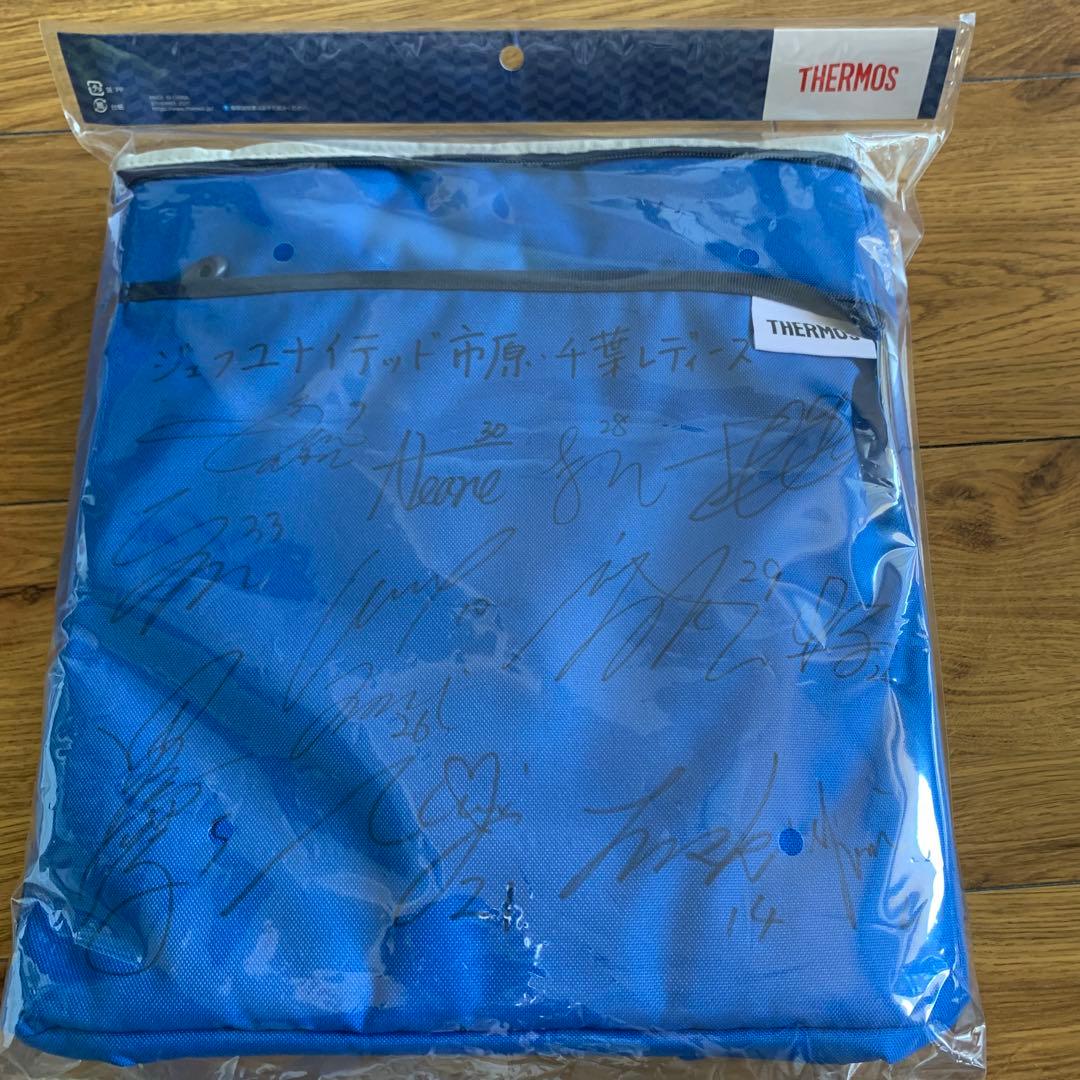 ジェフレディース　鴨川実歩　他12人サイン入りサーモス　ソフトクーラー　20L