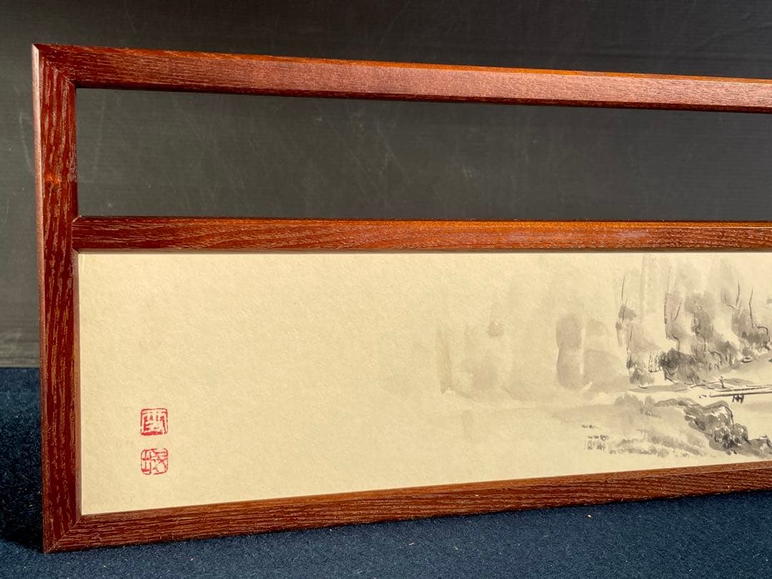 特価❣️【美品】「祖」 網代 楼閣山水 両面使い 立礼 点茶盤 風炉先屏風 （B）