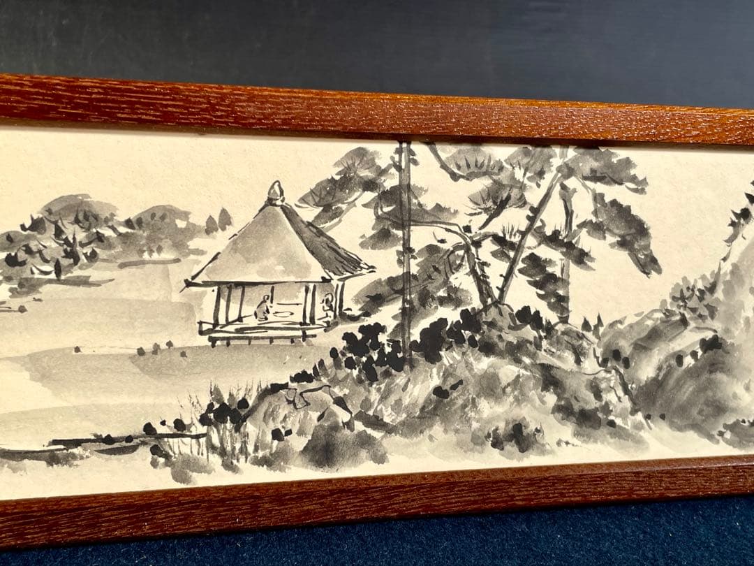 特価❣️【美品】「祖」 網代 楼閣山水 両面使い 立礼 点茶盤 風炉先屏風 （B）