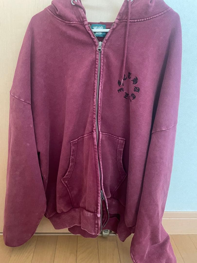 that's life ジップパーカー　ワインレッド