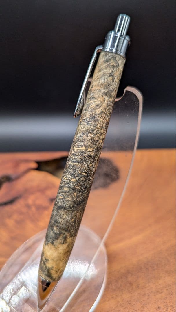 616超極上　本花梨　青瘤　木軸シャーペン　ボールペン