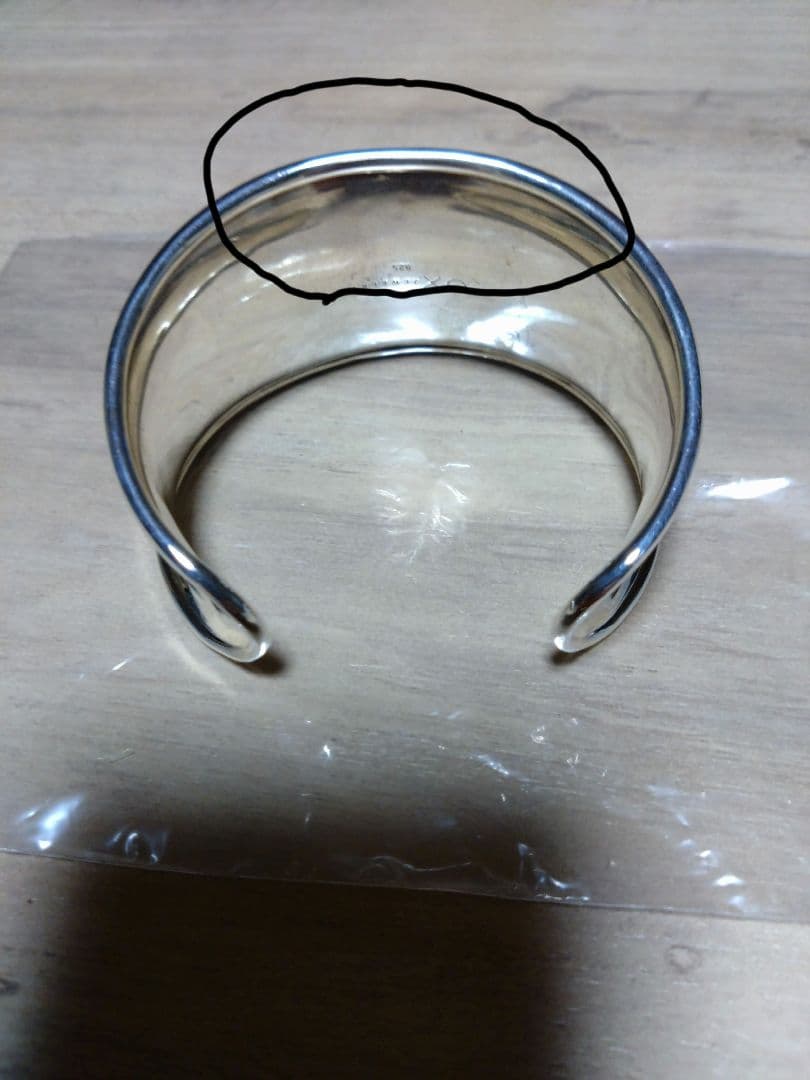アクセサリー OX JEWELRY High-End SILVER CURVE BANGLE