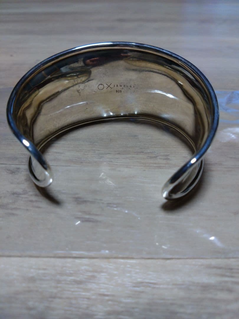 アクセサリー OX JEWELRY High-End SILVER CURVE BANGLE
