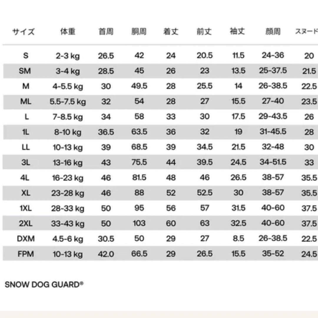 アルファアイコン　スノードッグガード　1 L 2024年モデル　犬服　美品