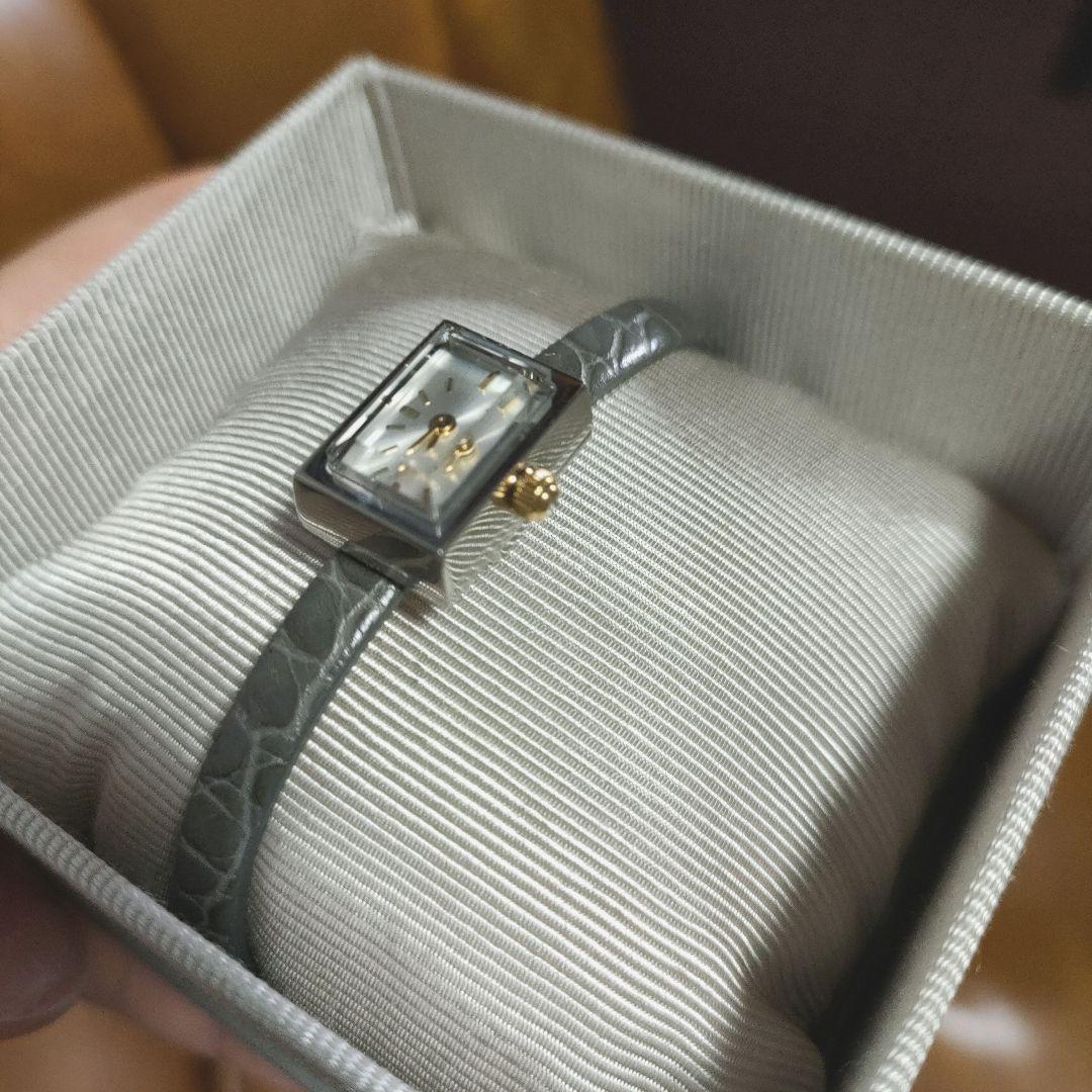 ぴょん　ete　きせかえウォッチ　シルバー　グレー