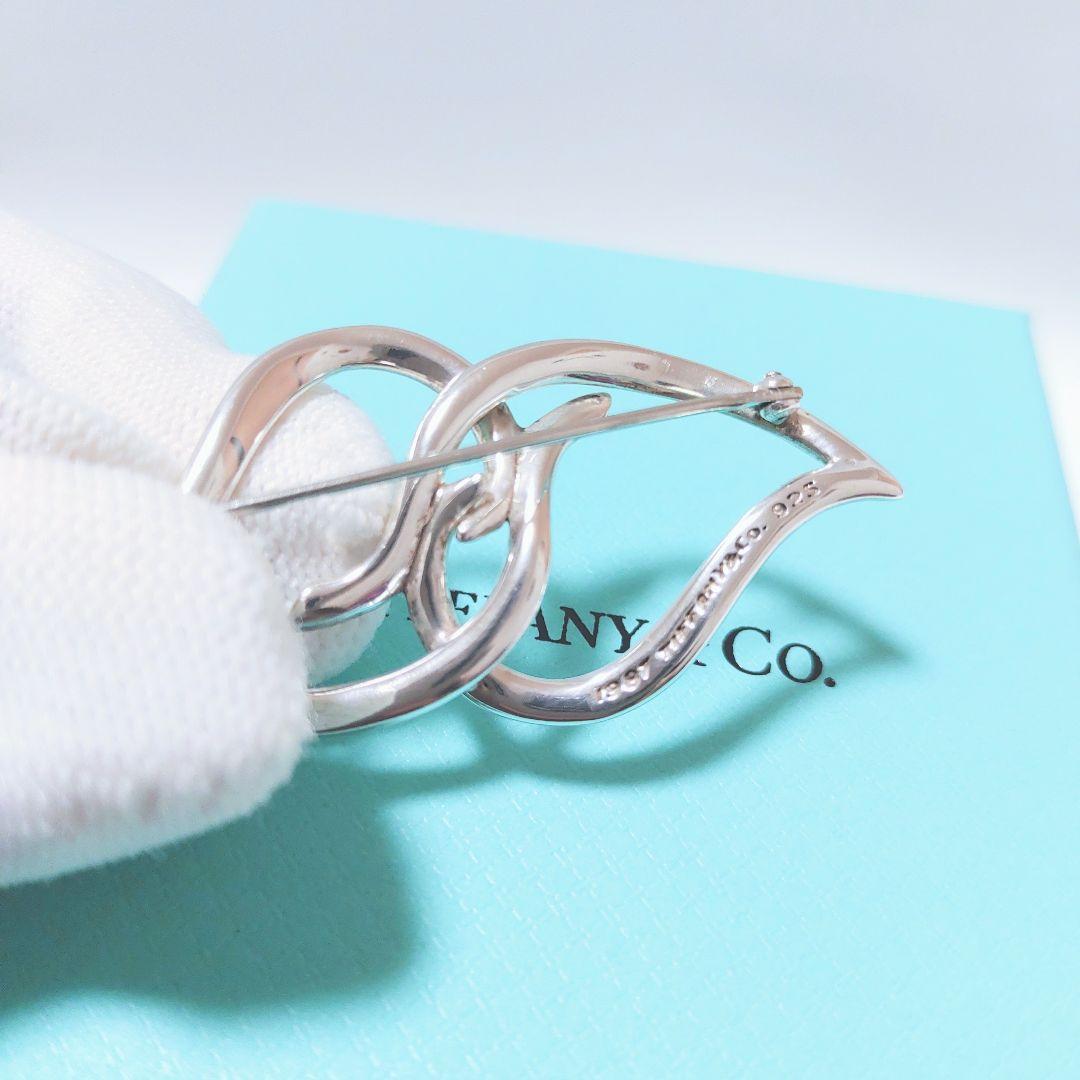 Tiffany ブローチ ダブルリーフ ブローチ オールドティファニー 希少