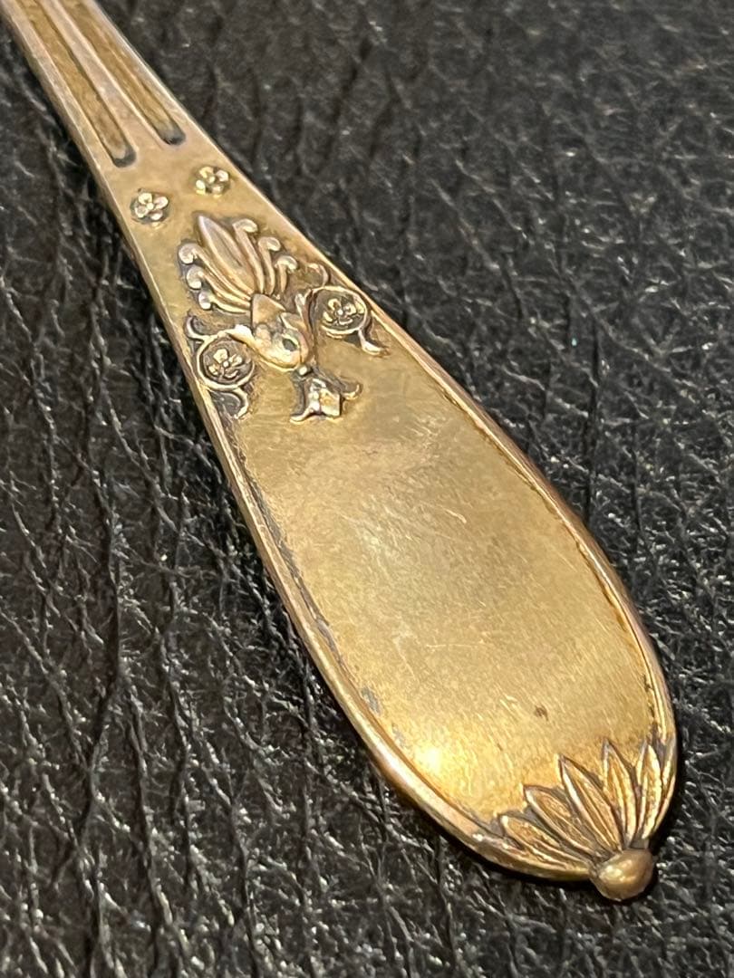 フランス　純銀製　スターリングシルバー950製　シュガーシフター　ヴェルメイユ