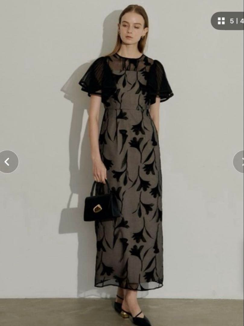 スーツ・フォーマル・ドレス Circurar sleeve flower dress