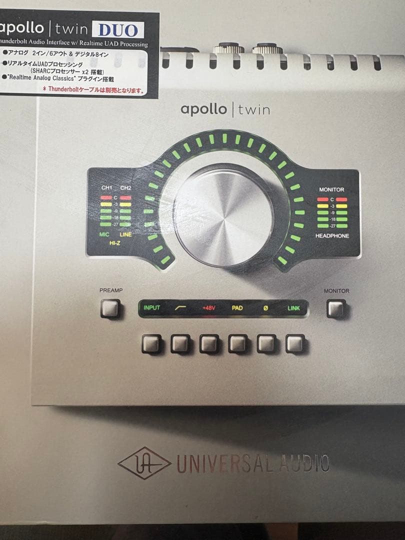 【Apple純正変換アダプタ付】 Apollo Twin Duo / 元箱あり
