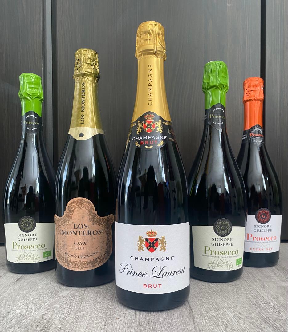 【2万円up相当】シャンパン＆スパークリング　5本セット
