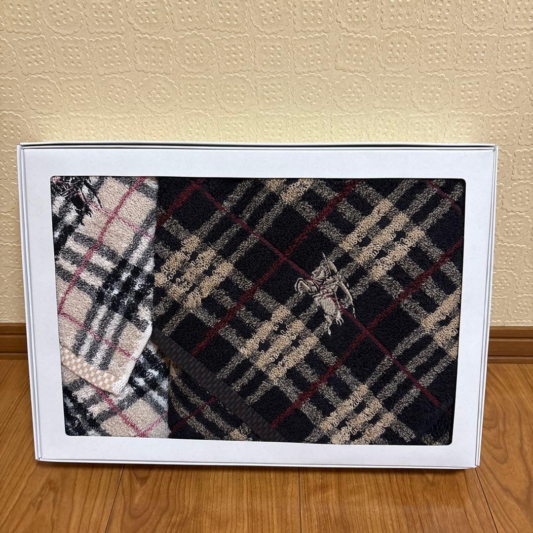 バーバリー　バスタオル＆フェイスタオル（バーバリーチェック）