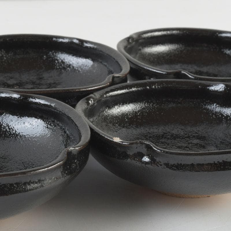 和食器　茶懐石　唐津焼　大杉皿屋窯　大橋裕作　向付　五客　共箱　V　9297