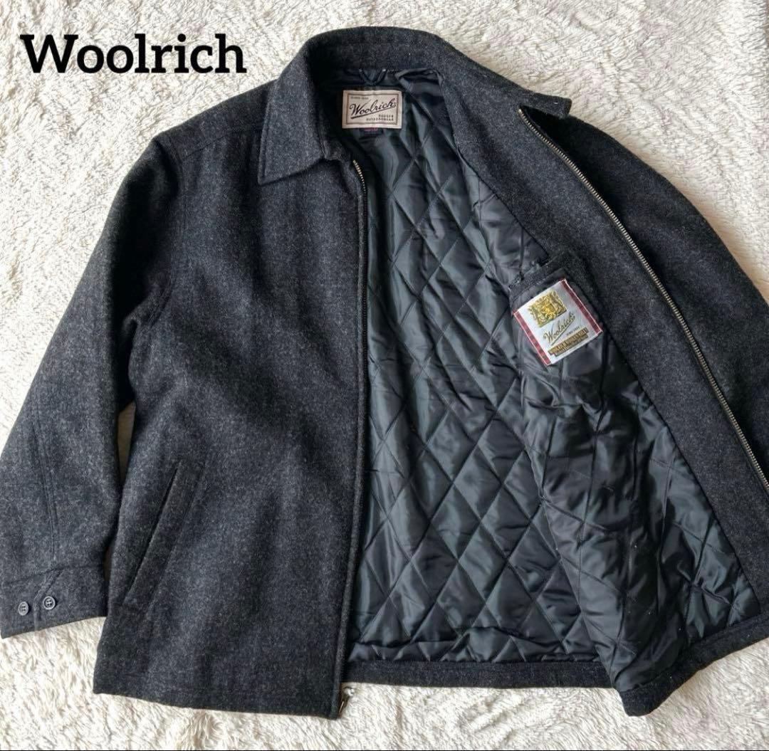 美品 WOOLRICH ウールスイングトップドリズラー　チャコールグレー